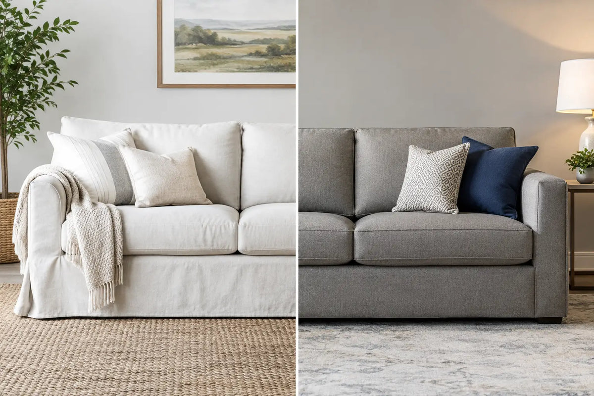 Slipcovered Versus Upholstered Sofa - Which Fits?