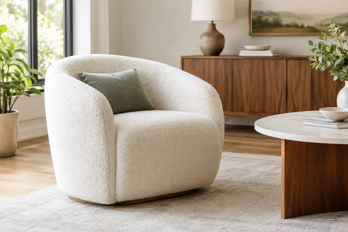 Choosing a Boucle Accent Chair for Living Room