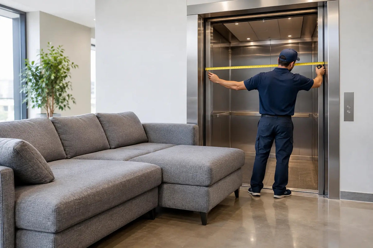 Can Sectionals Fit Elevators? Measure Before Delivery